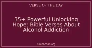 35+ Powerful Unlocking Hope: Bible Verses About Alcohol Addiction