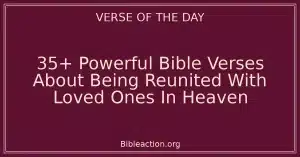 35+ Powerful Bible Verses About Being Reunited With Loved Ones In Heaven