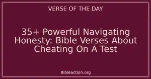 35+ Powerful Navigating Honesty: Bible Verses About Cheating On A Test