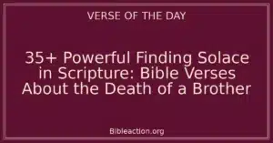 35+ Powerful Finding Solace in Scripture: Bible Verses About the Death of a Brother