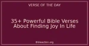 35+ Powerful Bible Verses About Finding Joy In Life