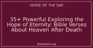 35+ Powerful Exploring the Hope of Eternity: Bible Verses About Heaven After Death