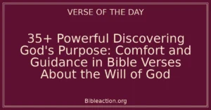 35+ Powerful Discovering God's Purpose: Comfort and Guidance in Bible Verses About the Will of God