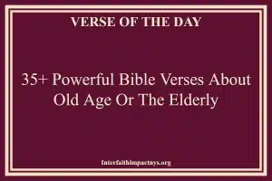 35+ Powerful Bible Verses About Old Age Or The Elderly