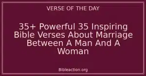 35+ Powerful 35 Inspiring Bible Verses About Marriage Between A Man And A Woman