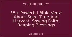 35+ Powerful Bible Verse About Seed Time And Harvest: Sowing Faith, Reaping Blessings