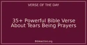 35+ Powerful Bible Verse About Tears Being Prayers