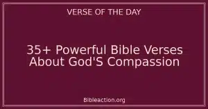 35+ Powerful Bible Verses About God'S Compassion