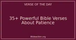 35+ Powerful Bible Verses About Patience