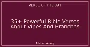 35+ Powerful Bible Verses About Vines And Branches