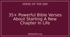 35+ Powerful Bible Verses About Starting A New Chapter In Life