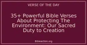 35+ Powerful Bible Verses About Protecting The Environment: Our Sacred Duty to Creation