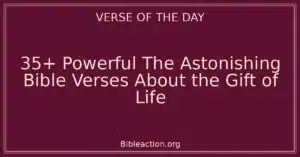 35+ Powerful The Astonishing Bible Verses About the Gift of Life