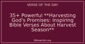 35+ Powerful **Harvesting God's Promises: Inspiring Bible Verses About Harvest Season**